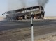 برخورد سواری پژو حامل سوخت با اتوبوس مسافر  در محور ایرانشهر  ، بم  موجب آتش سوزی شد.