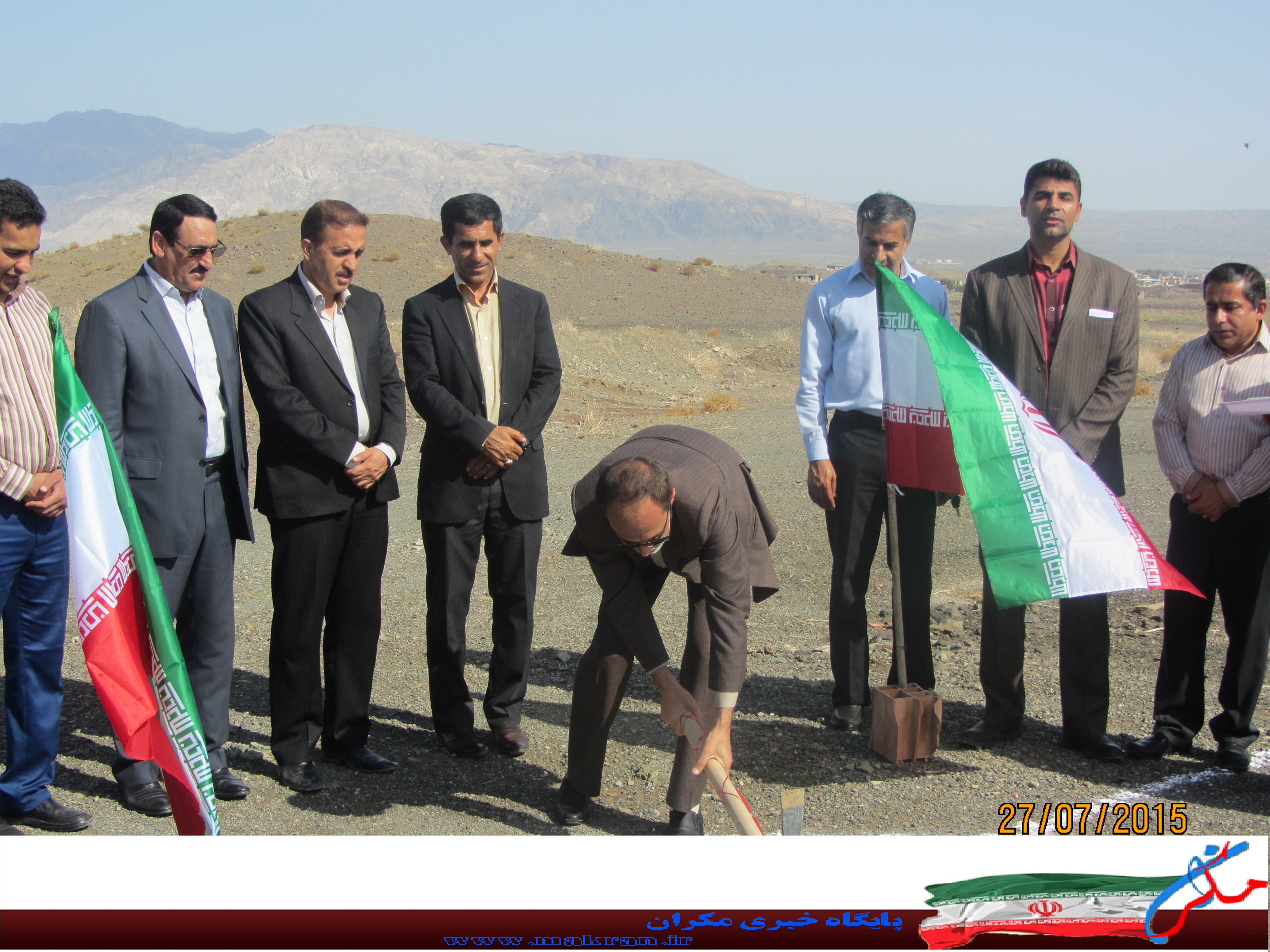 کلنگ زنی آغازلوله گذاری انتقال آب آشامیدنی شهرک آزادگان کهنوج
