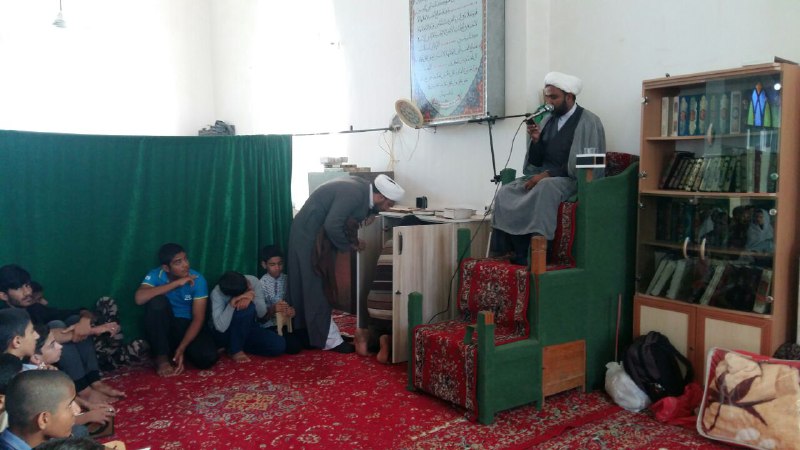حضور امام جمعه و مسئول ستاد در جمع معتکفین مساجد آسمینون