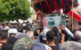 تشییع پیکر شهید عباس بیرقی فرد در بندرعباس تشییع پیکر شهید عباس بیرقی فرد در بندرعباس