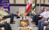 دیدار مدیر مخابرات منطقه هرمزگان با فرماندهی انتظامی استان به مناسبت هفته ناجا