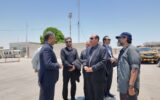 بازدید مدیرکل بازرسی هرمزگان از فرودگاه بین‌المللی بندرعباس پس از جنگ تحمیلی سوم