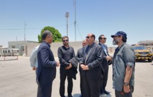 بازدید مدیرکل بازرسی هرمزگان از فرودگاه بین‌المللی بندرعباس پس از جنگ تحمیلی سوم