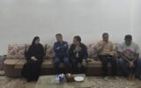 دیدار مدیرکل بنیاد شهید هرمزگان با ۷ خانواده شهدای جنگ رمضان بندرلنگه