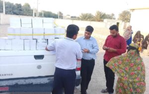 توزیع ۴۰۰ بسته بهداشتی میان مددجویان کمیته امداد جاسک 