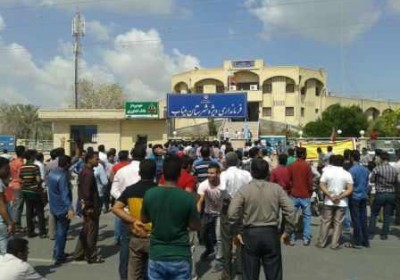 اعتراض کسبه و بازاریان میناب به نیروی انتظامی
